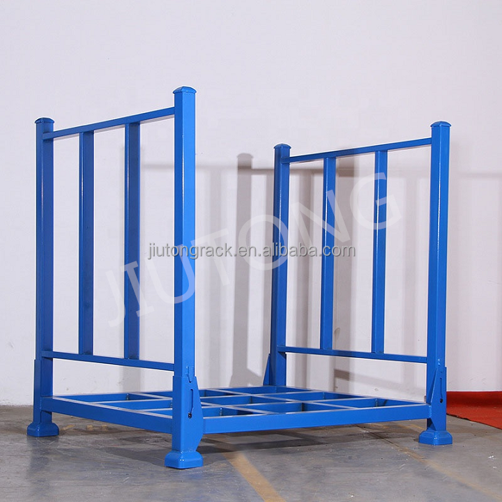 Heavy Duty industrial Vertical folding stacking racks metal storage shelves