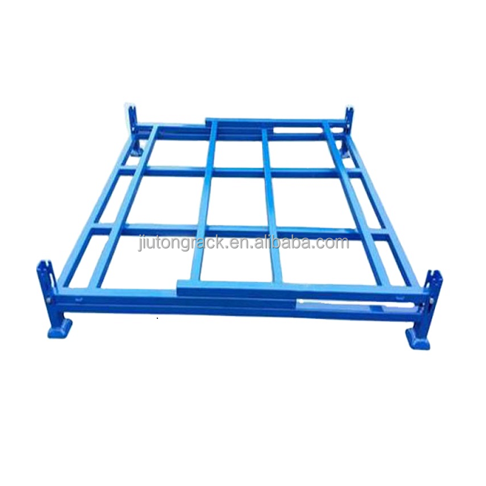 Heavy Duty industrial Vertical folding stacking racks metal storage shelves