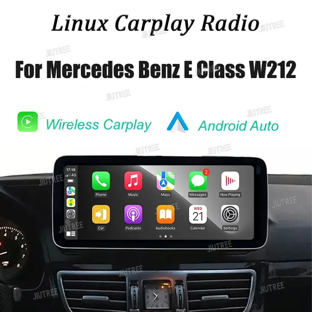 Linux Car radio For Mercedes Benz E Class W212 GPS Multimedia android auto Head Unit radio wireless carplay navigation