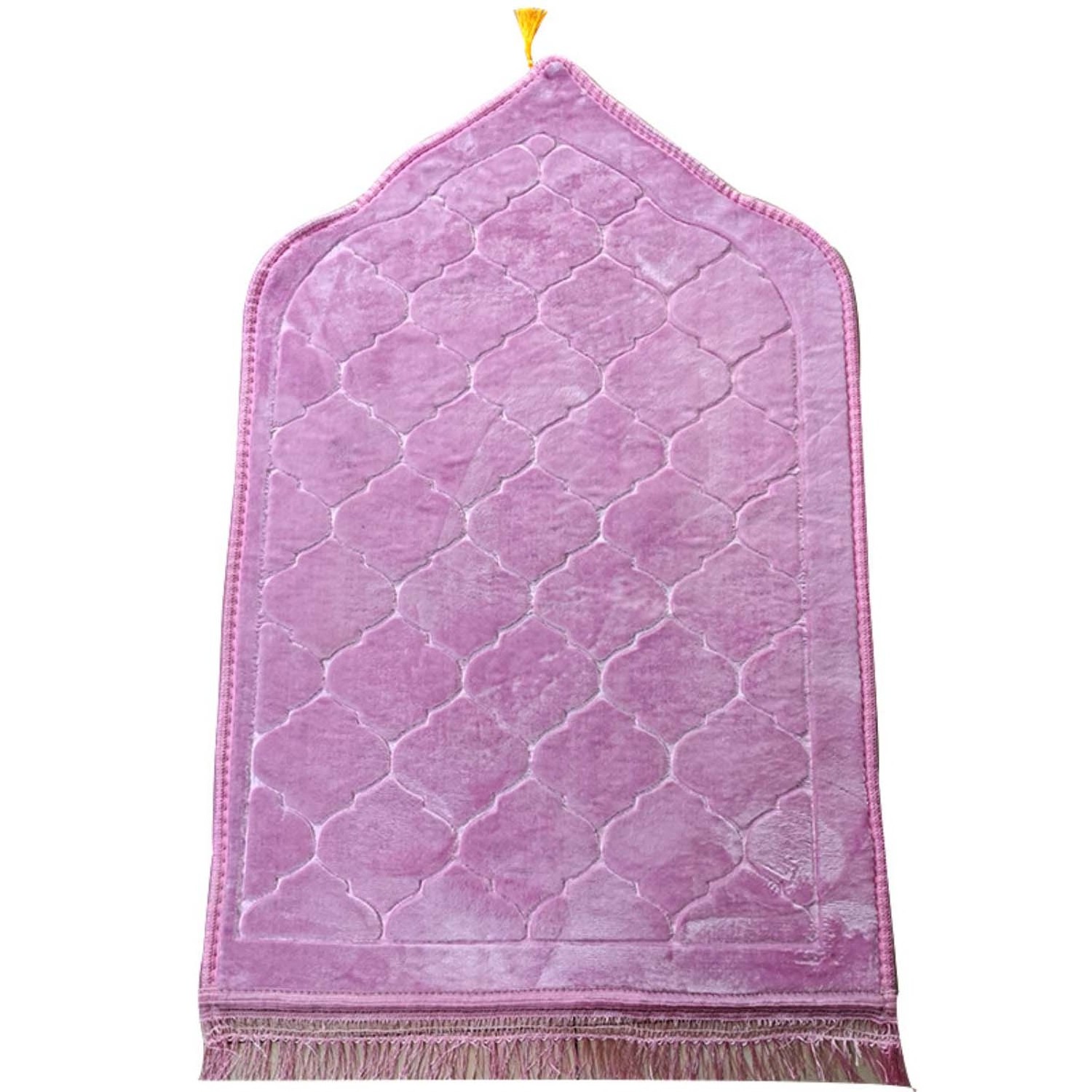 Prayer Mat Muslim Turkish Islamic Praying Rug Carpet Portable Thick Soft Flannel Rug for Janamaz Sajadah Ramadan Eid Gifts