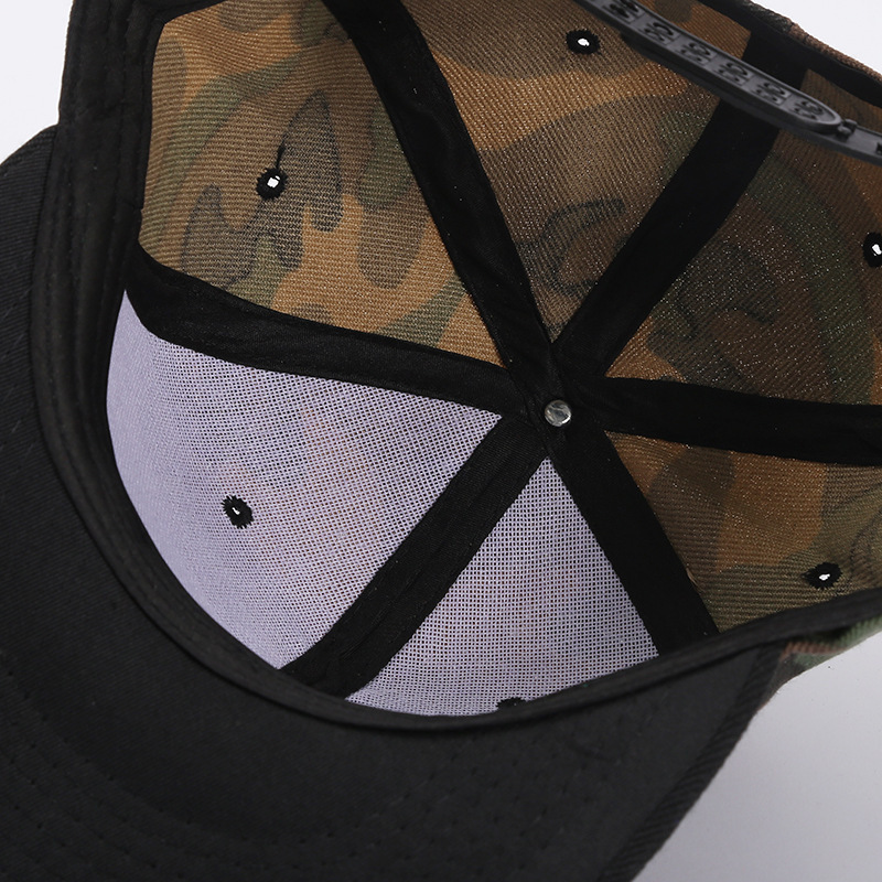 Custom Logo Embroidery Print Flat Brim Hat camouflage Plain Blank Snapback Caps for Men Camo Hip Hop Fitted Baseball Hat