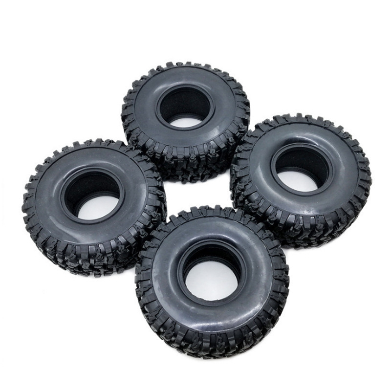 High Quality 1/10 SCX10 90046 D90 D110 Trx4 4pcs Rock Crawler 1.9inch Wheel Tires set with Foam Sponge OD 120mm Rubber Tires