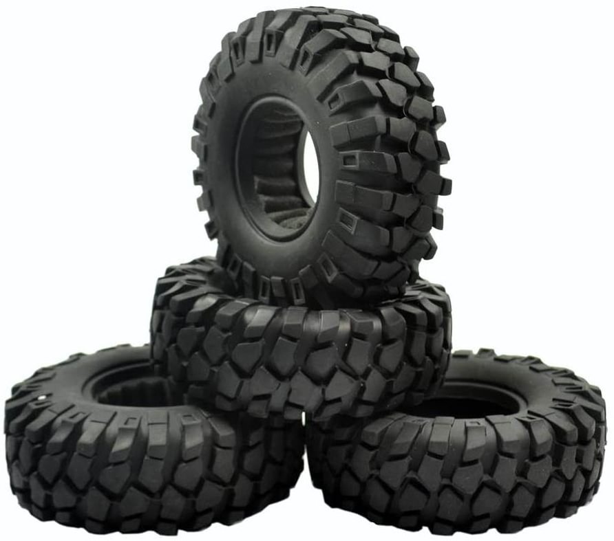 1/10 RC Crawler Car Tire 4pcs 1.9inch 108mm Rubber Tyre for Axial SCX10 D90 RC Off-Road Tire