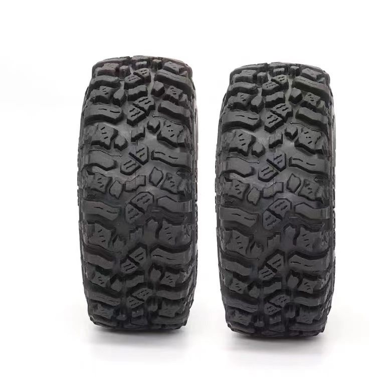 4PCS 115MM 1.9 Rubber Tyres Wheel Tires for 1/10 Rock Crawler Axial SCX10 90046 AXI03007 TRX4 Trx6 D90 D110