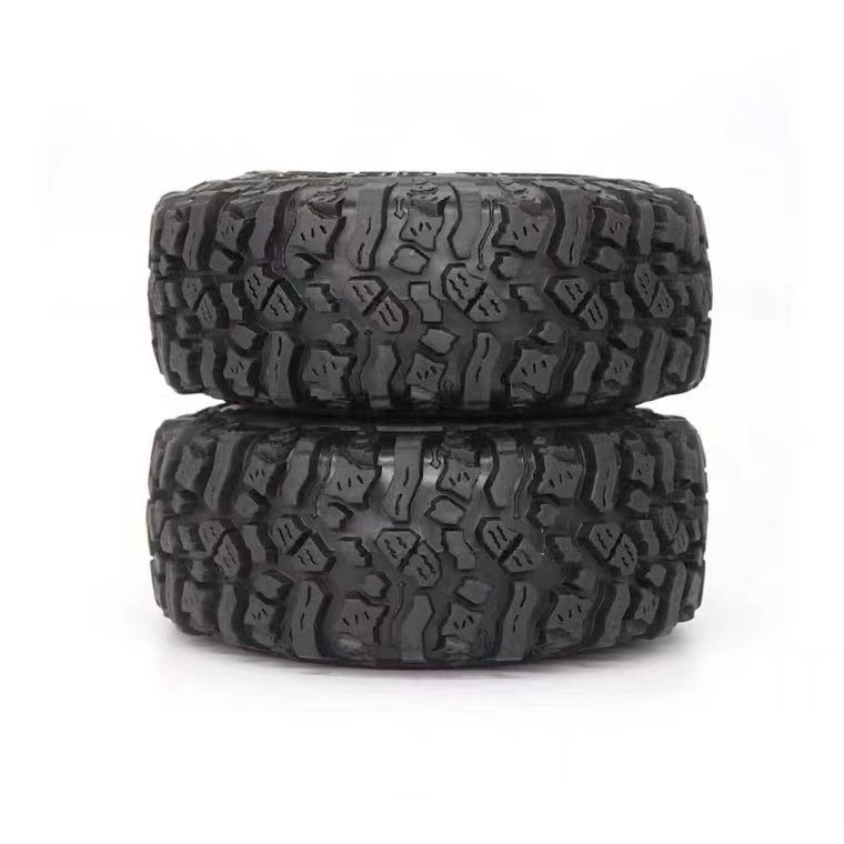 4PCS 115MM 1.9 Rubber Tyres Wheel Tires for 1/10 Rock Crawler Axial SCX10 90046 AXI03007 TRX4 Trx6 D90 D110