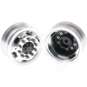 1/14 RC Truck Front Rims Narrow Wheel Hubs for Tamiya Truck Tractor Trailer LESU*1 Pair