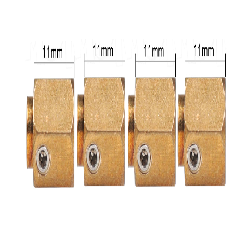 4pcs/set 1/10 rc car crawler for trx4 monster truck 4x4 tamiya accessories 12mm Hex Wheel Hub Brass 11mm Thick