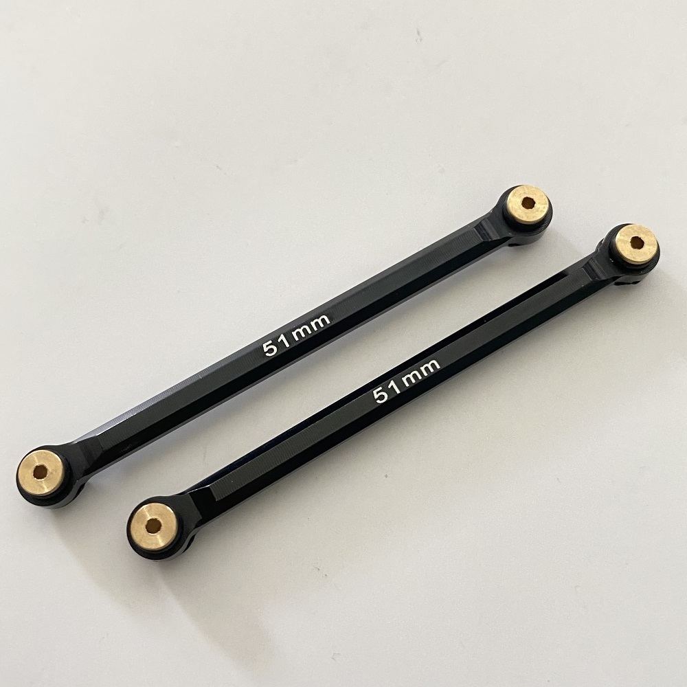 Aluminum Alloy High Clearance Link  Upgrade Parts w/ Steering link for 1/24 RC Crawler Axial scx24 C10 JLU Bronco