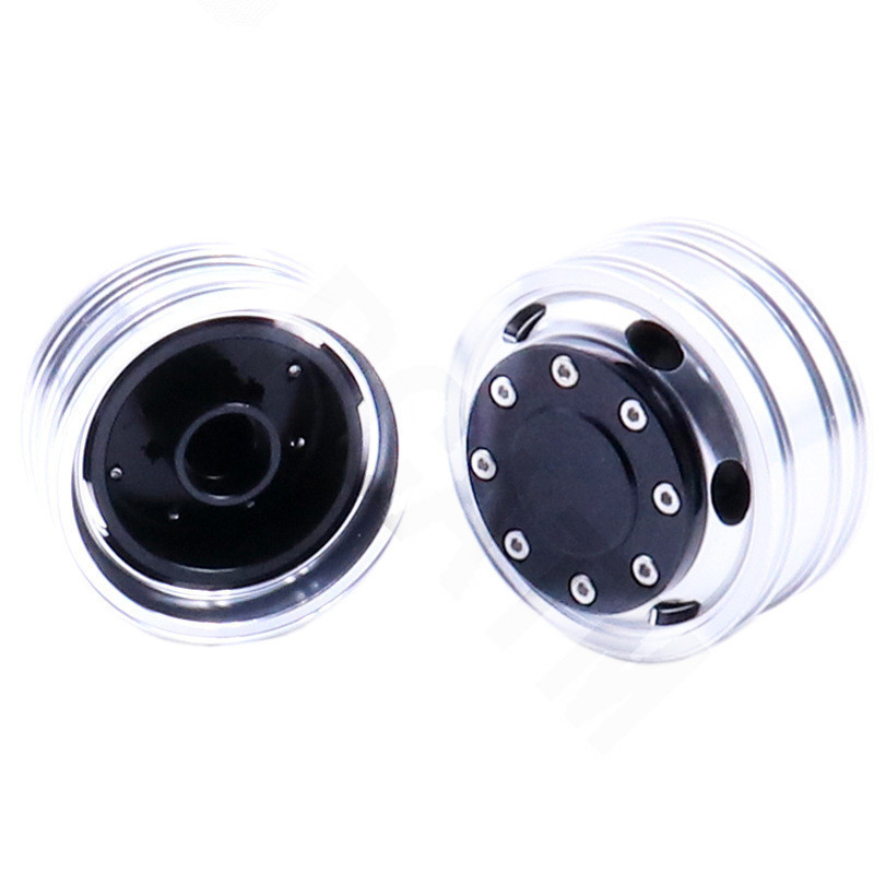 1/14 RC Truck Front Rims Narrow Wheel Hubs for Tamiya Truck Tractor Trailer LESU*1 Pair