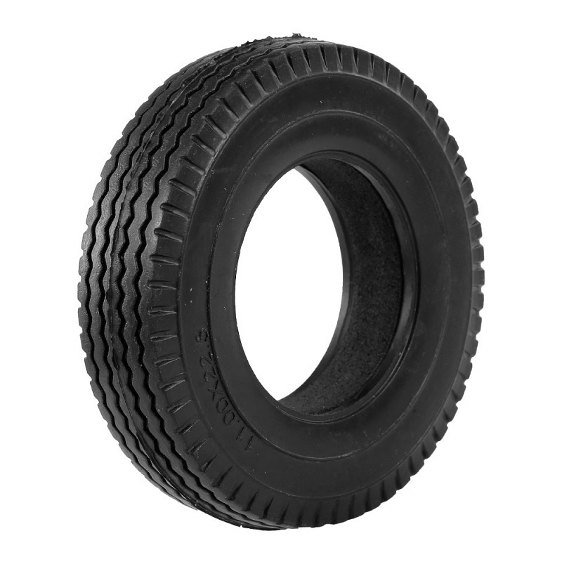 1/14 Scale Tamiya RC Truck Car Upgrade Parts Rubber Tire w/Aluminum Alloy Front Wheel Rims