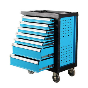 7 Drawers 1 Door Metal Damping Slide Too Cabinet Cart Storage Tool Chest With Storage Tools