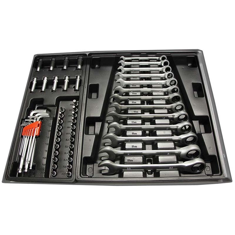 148PCS Srunv Tools Professional Mechanic Tool Set Tool Rachet Wrench Screwdriver Cabinet Trolley