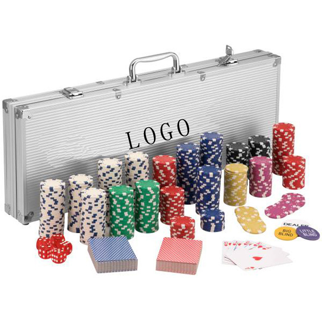 Empty Aluminum Tool case for CASINO All in Poker Chips set 500  Pieces storage box