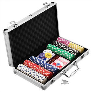 Aluminum storage box for CASINO All in Poker Chips set 300  Pieces Empty Tool case