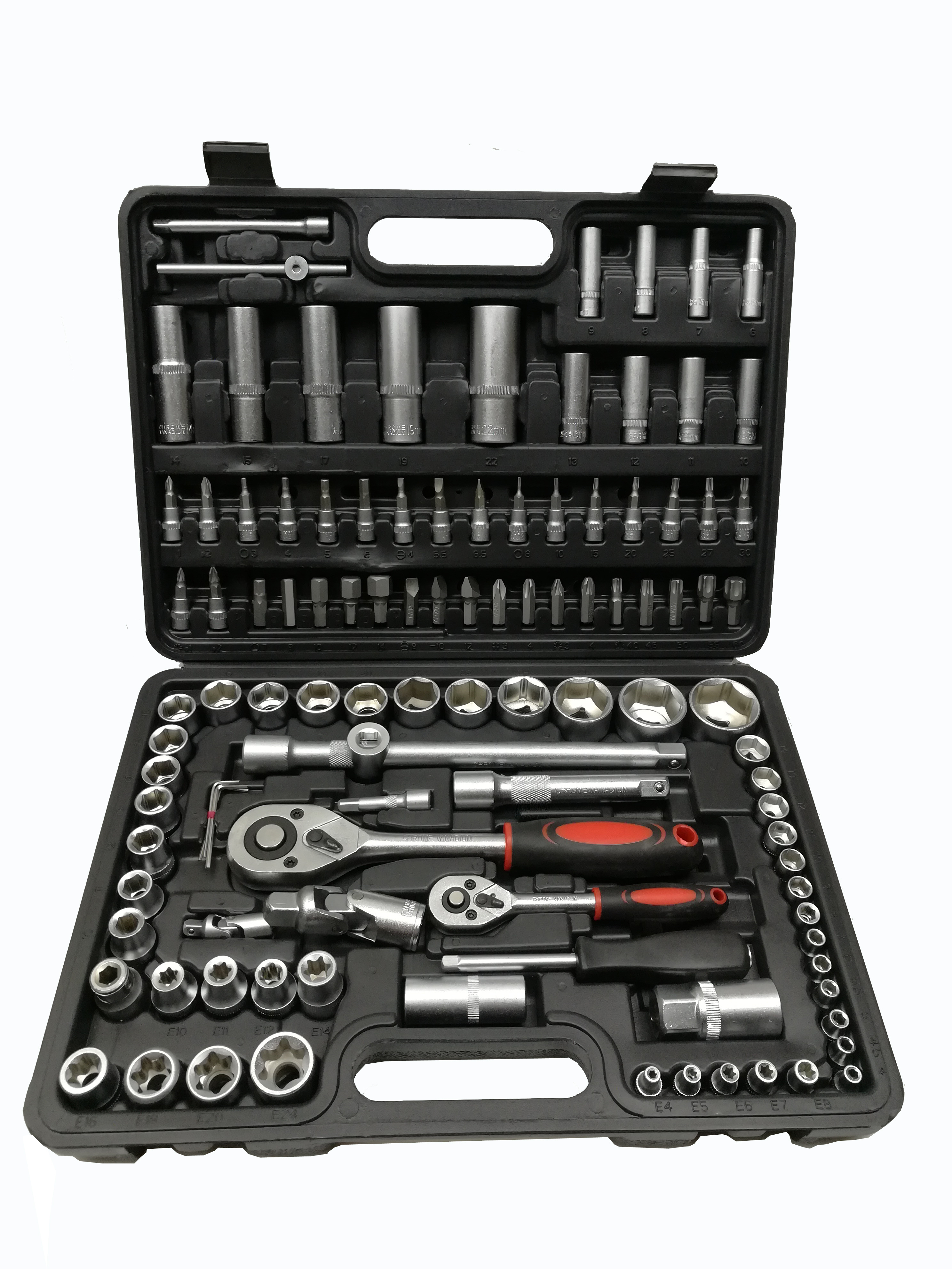 Auto Repair Tools Germany Design Ratchet Handle 108pcs Socket Wrench Tools Set  tool box mechanic Kit