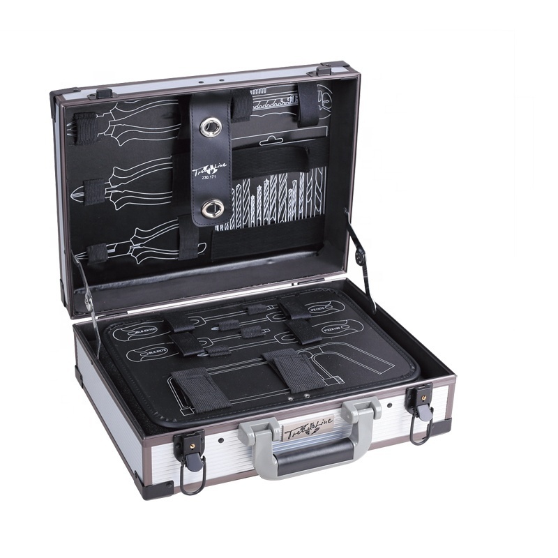 Portable Carrying 37X27X14cm Aluminum storage box Free Size Toolbox