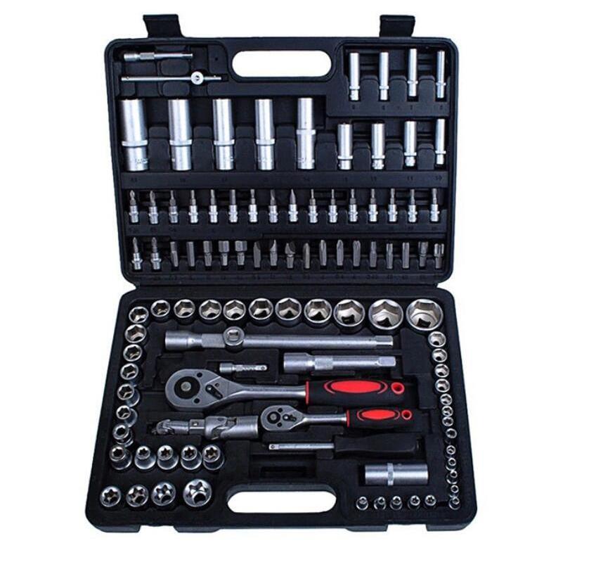 Auto Repair Tools Germany Design Ratchet Handle 108pcs Socket Wrench Tools Set  tool box mechanic Kit