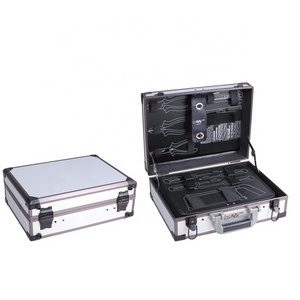 Portable Carrying 37X27X14cm Aluminum storage box Free Size Toolbox