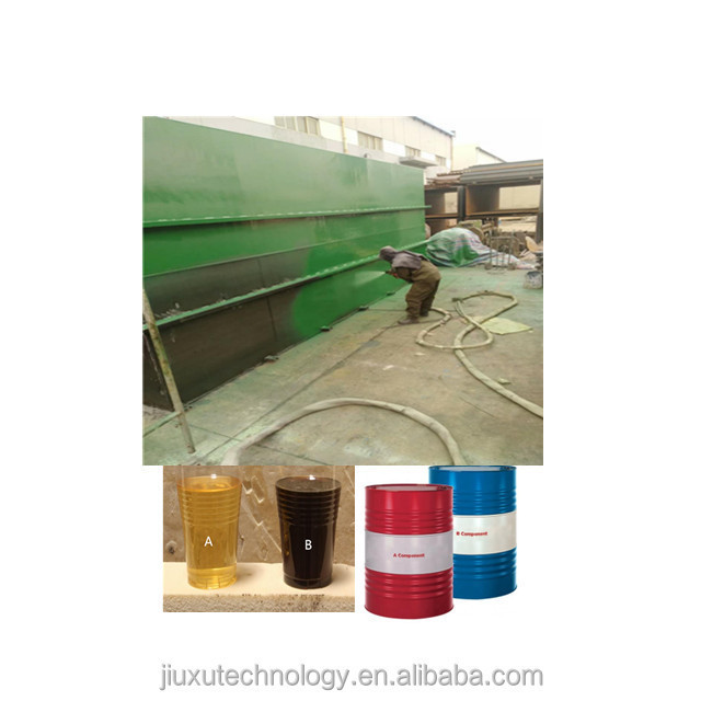 Wear-resistant corrosion prevention polyurea spray coating