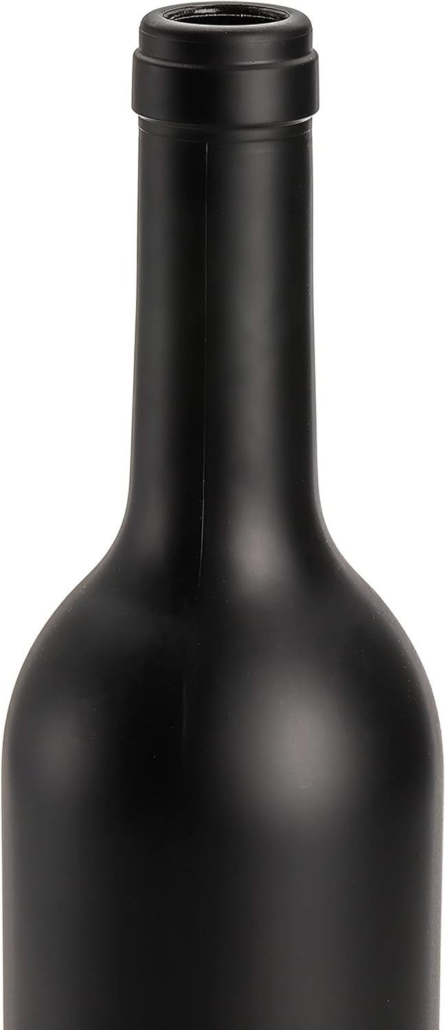 750ML Royal Black Wine Bottles Glass Corks Matte Coated Glass Whiskey Accessory Ceramic Wine Bottles