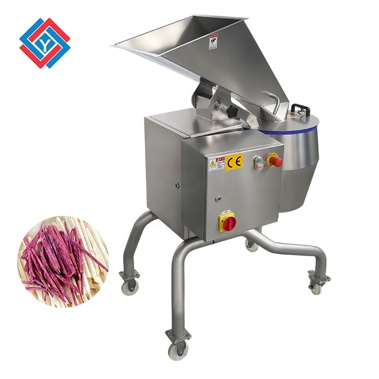 Industrial Potato Cutting Machine / Commercial Potato Slicer / Centrifugal Potato Chips Cutter 1000kg/h