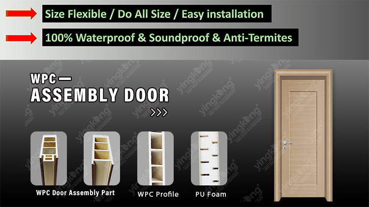 Cheap Price Anti-termite Waterproof Wpc Assembly Door Living Room Door Hollow Core Door