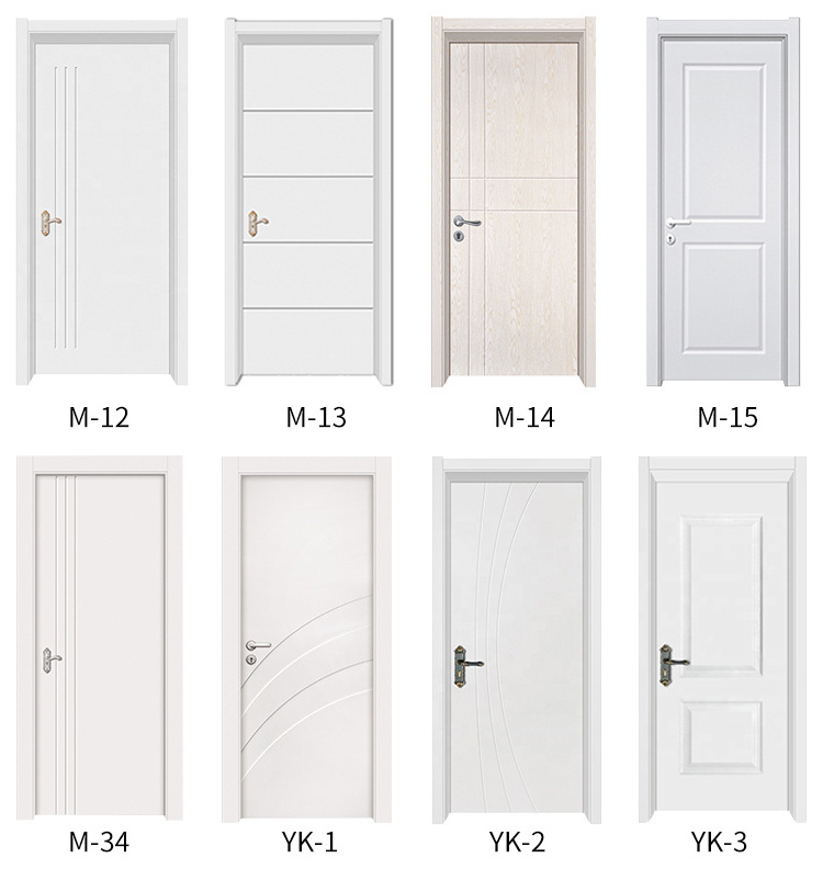 factory price new models modern simple interior bedroom teak wood door designs