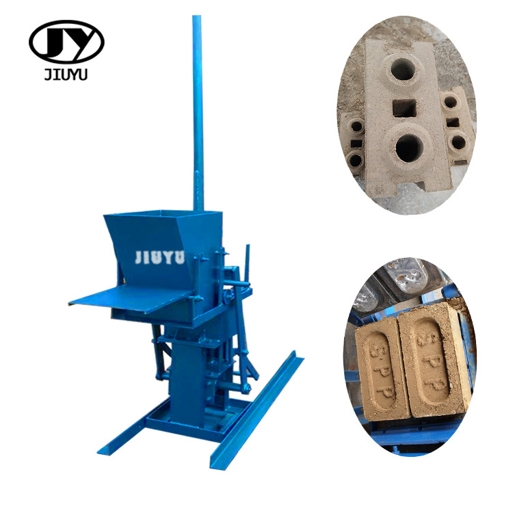 Widely used JIUYU newest clay block making machine  interlocking manual brick machine