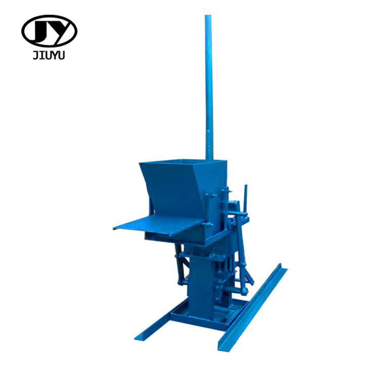 Easy to operate manual no power Hand brick press JYM2-40 Clay brick making machine