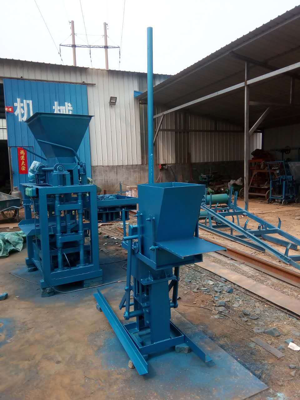 Easy to operate manual no power Hand brick press JYM2-40 Clay brick making machine