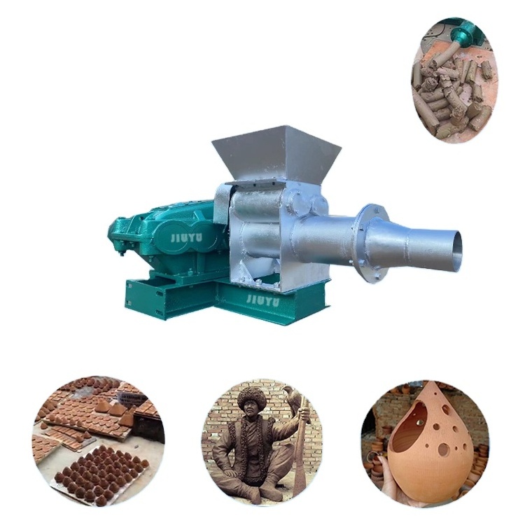 Electric or diesel engine ceramic bowls plates Raw material stirring and extrusion Pug mill