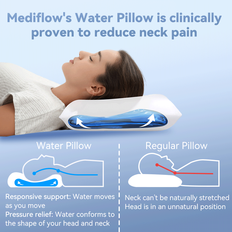 Premium Large Water Sleeping Pillow Adjustable Supportive Water Pillow for bed pillow