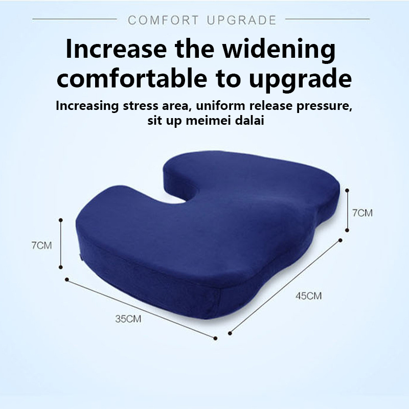 Memory Foam Seat Cushion Coccyx Waterproof Outdoor Comfilife Gel Enhanced - Non-Slip Ort Seat Cushion