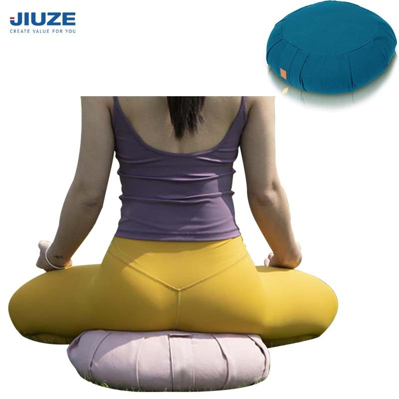 Wholesale Organic Handmade Buckwheat Zafu Meditation Seat Cushion Floor Pillow Outdoor Meditation Cushion