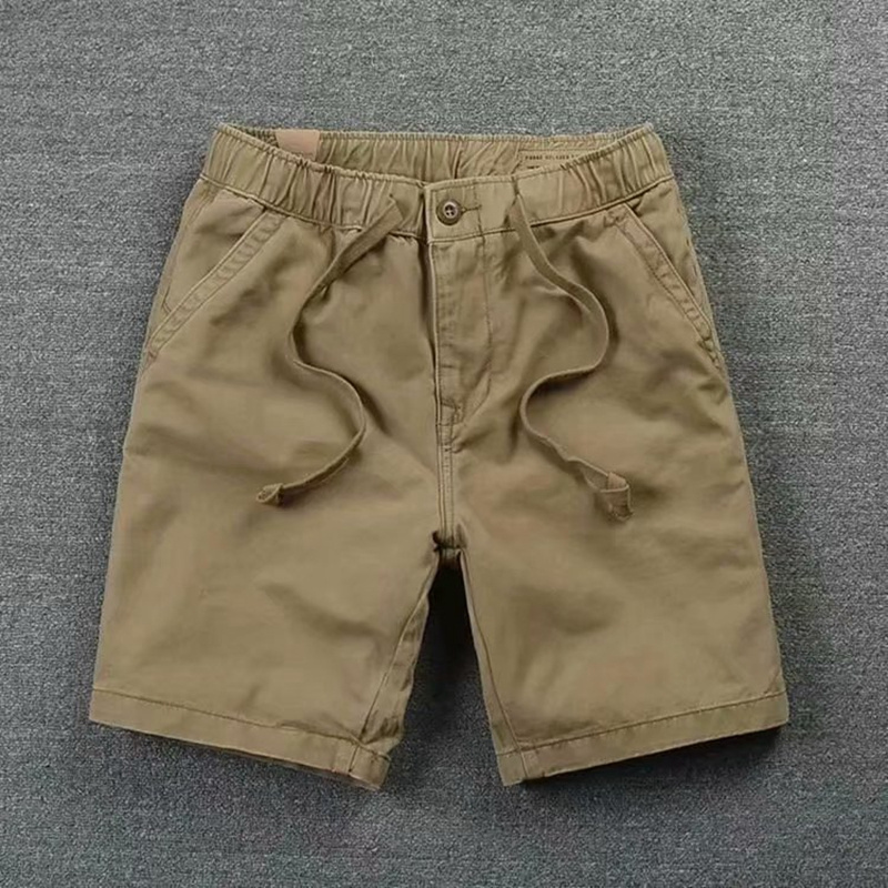 Men Stretch Cargo Blank Polyester Oversized Cotton Drawstring Workout Casual Custom Design Shorts