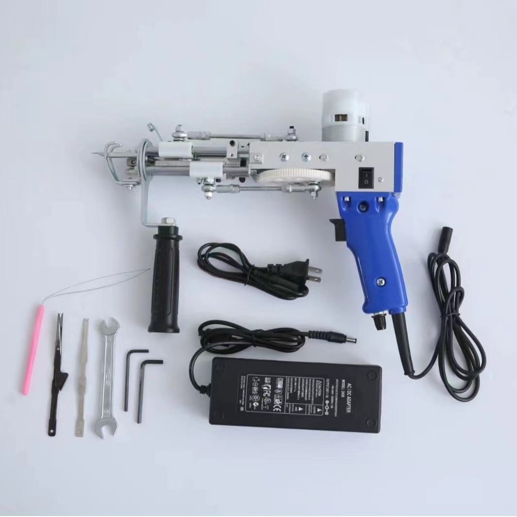 2in1 electric tufting manufacturer carpet making rug machine cut pile loop hand tufting gun for DIY