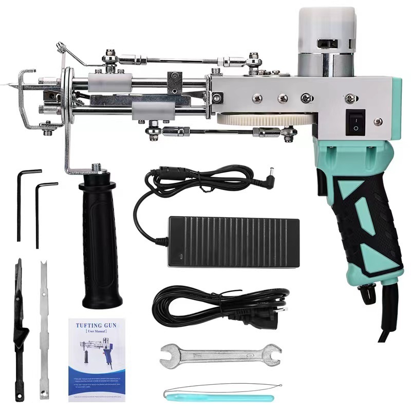 2in1 electric tufting manufacturer carpet making rug machine cut pile loop hand tufting gun for DIY