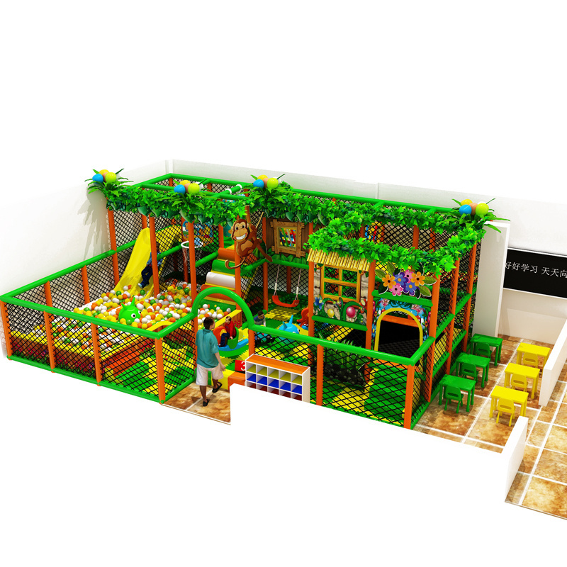 Hot sale jungle theme playground equipment soft play area indoor children for sale