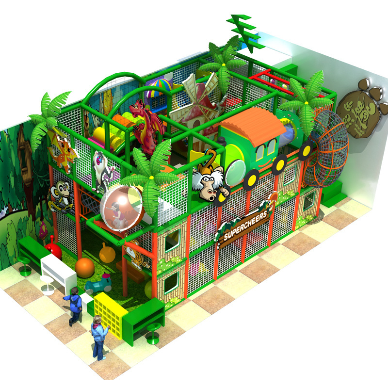 Hot sale jungle theme playground equipment soft play area indoor children for sale