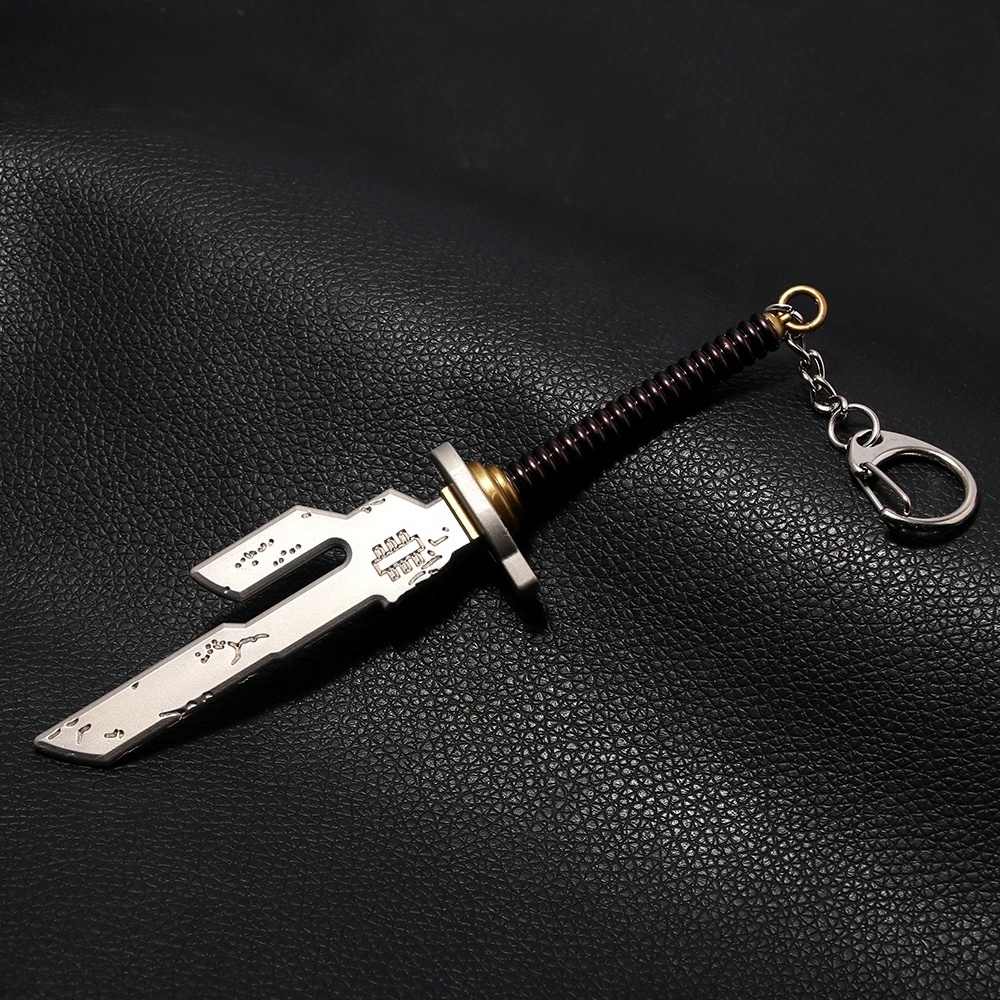 Anime Jujutsu Kaisen Fushiguro Nanami Kento Weapon Model Sword Pendant Keychain for Women Men