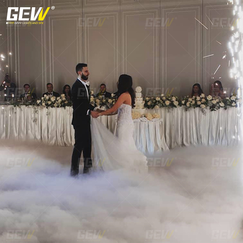 GEVV Special Effect Cloud Smoke Low Lying Nimbus 3500W Dry Ice Fog Machine for Wedding Stage Party Events