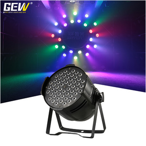 GEVV high power stage lighting equipment 54pcs rgb 3in1 spotlight 54*3w dmx led 54 par light for dj disco party