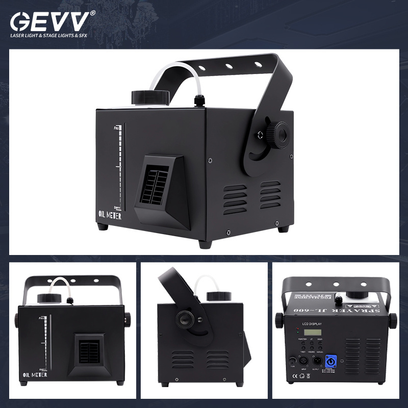 GEVV Professional Oil Base 600w Mini Dj Hazer Smoke Misting Fog Morning Haze Machine