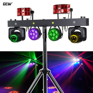 Dj Lights Disco Dj Equipment Gig Bar 4pcs 12x1w RGBW 4in1 Professional Portable Led Par Bar Stage Lighting With Stand