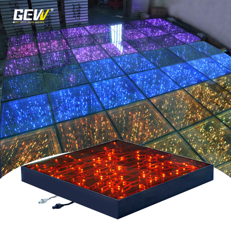 Portable 3D Infinity Mirror LED Dance Floor For Wedding Night Club DJ