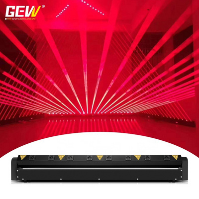 GEVV DJ Laser Stage Equipment DMX 500mw 8 Eyes Red Moving Head Lazer Lights for Night Club Party Bar Show dj stage light