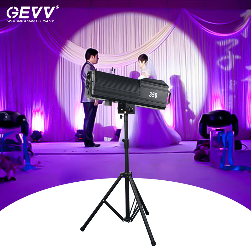 GEVV Wedding Stage Equipment LED Auto 17R 350W Follow Spot Light for Studio Show