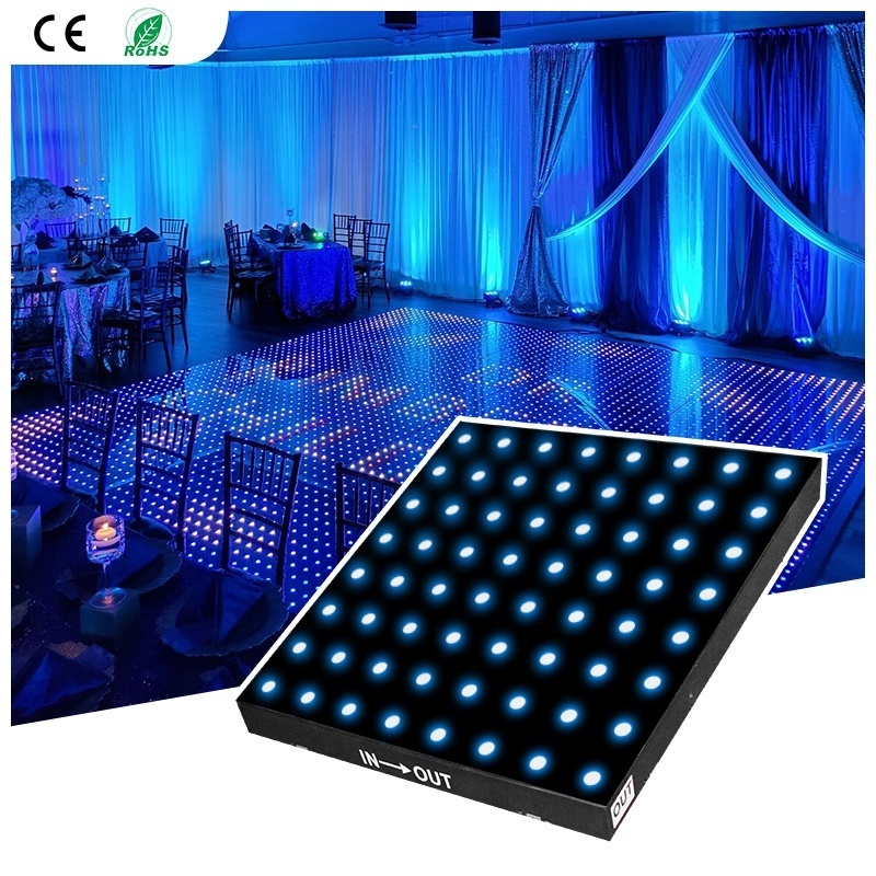 Led Dance Floor Outdoor Portable LED Pixel Dance Floor Wireless DMX Remote Control Magnet Dance Floor For Wedding Party