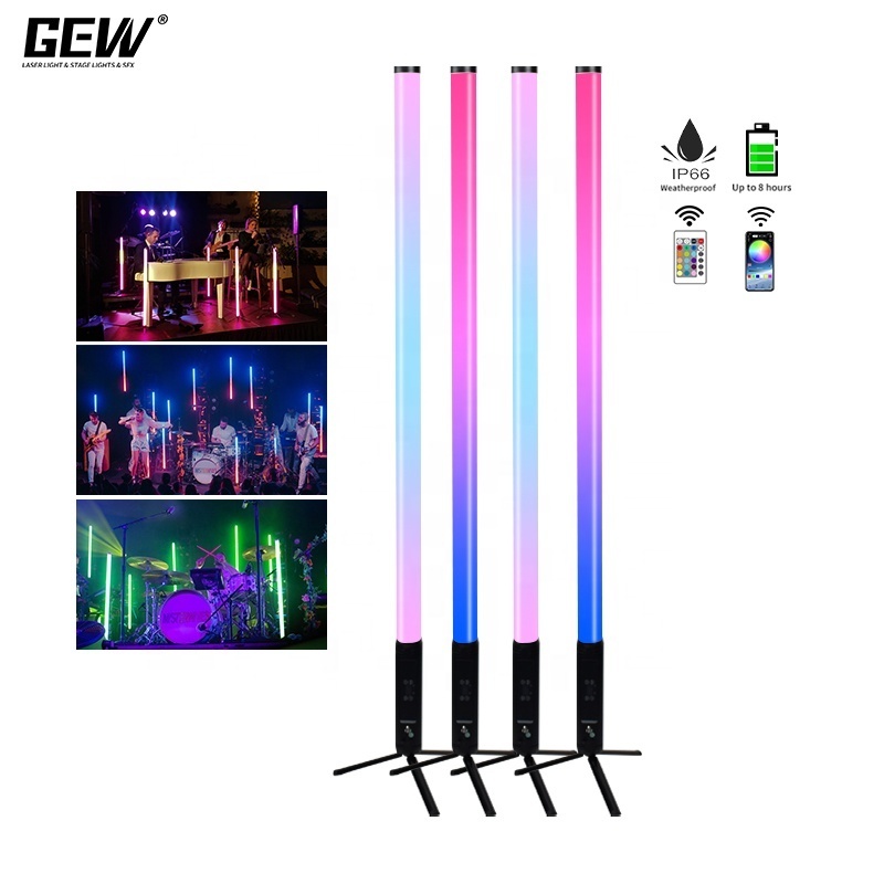 360 Battery Powered Wireless Remote Control DMX Titan LED Pixel Tube Light For Disco DJ Night Club