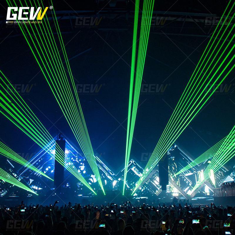 GEVV Professional Advertising 30W Powerflul Sky lazer 30 watt RGB Animation Laser Light for Outdoor Stage Equipment